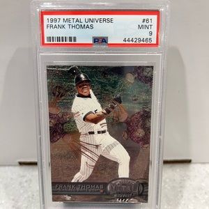 1997 Fleer Metal Universe #61 Frank Thomas PSA MINT 9